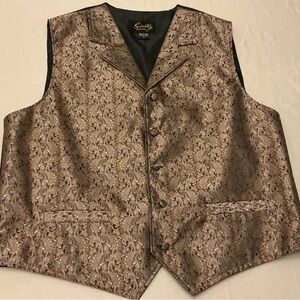 Scully Brown Paisley Vest